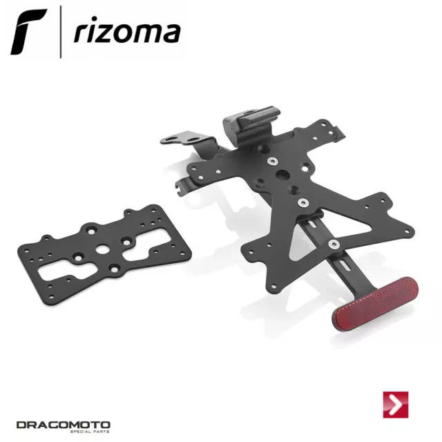YAMAHA T-Max 560 2020-2021 Kit Porta targa Fox RIZOMA PT228B Nero