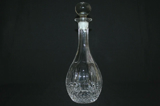 Carafe en cristal taillé hauteur avec bouchon 31.5 cm
