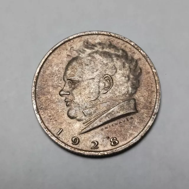 1928 Austria 2 Schilling - Silver Coin - Franz Schubert Centennial