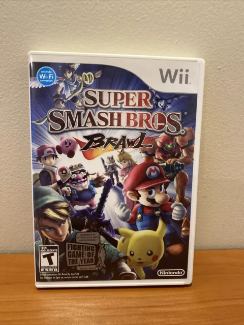 Super Smash Bros. Brawl (Nintendo Wii, 2008) Complete w/ Manual Tested