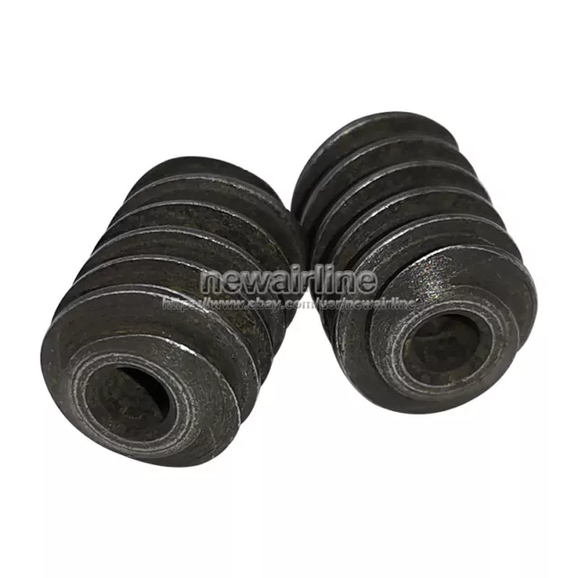 2PCS 0.7 Modulus Motor Shaft Metal Steel Worm Gear 3.0mm/3.17mm Hole 9.6x14mm