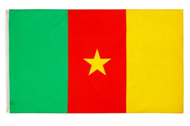 Kamerun Flagge Fahne Kamerunfahne 90 150 Cm Messing Ösen Hiss Hissflagge Afrika