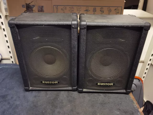 Pair Of Kustom Ksc10 120 Watt 8 Ohm Speakers