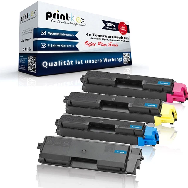 4er Set Kyocera TK580 (BK C M Y) Toner) • 5X Kompatibel Toner Für Kyocera TK -580 FS-C5150DN Ecosys P6021CDN FSC
