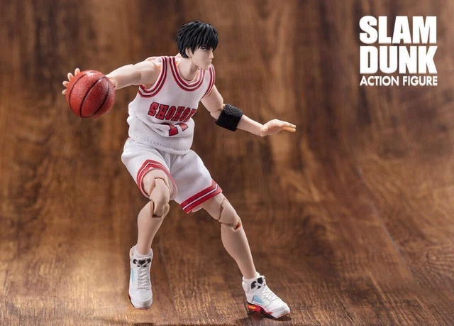 Slam Dunk 1/10 Movable Figure Kaede Rukawa Shohoku High School White Uniform