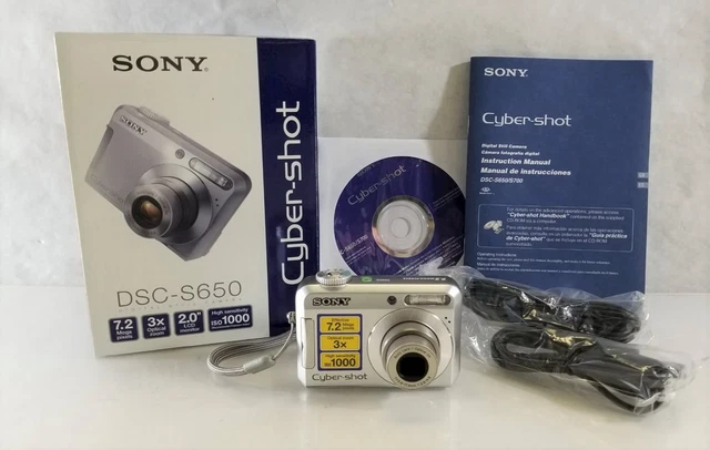 SONY Cyber-shot DSC-S650 7.2 MP Point & Shoot Digital Camera IOB, Tested #15