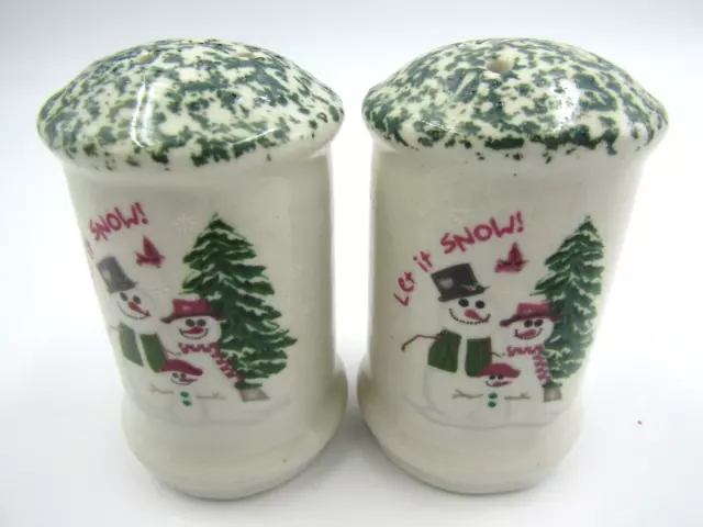 Atico International Let It Snow Salt and Pepper Shakers  w/ stoppers