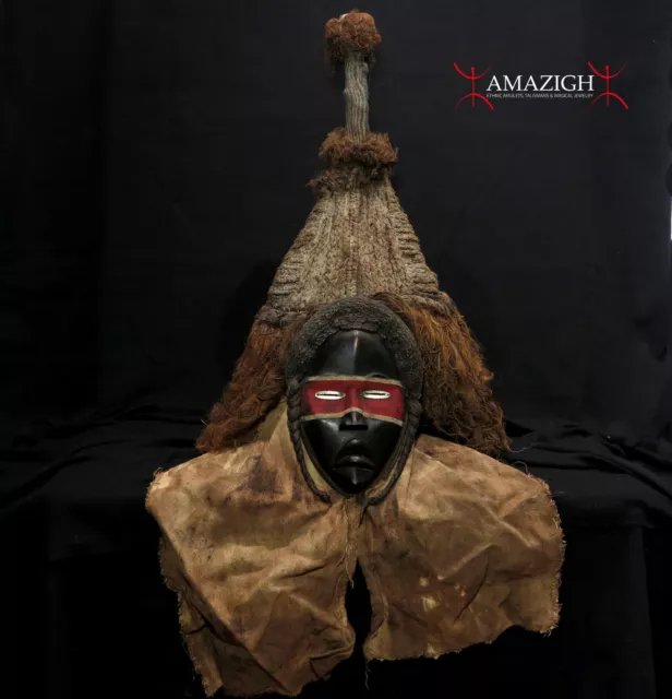 Authentic Tribal Used Dan Dean Gle Mask - Touba, Côte d’Ivoire / Ivory Coast