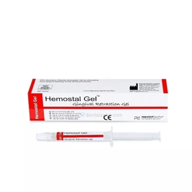 Paquete de jeringa de gel hemostal dental de 3 g, gel de retracción...