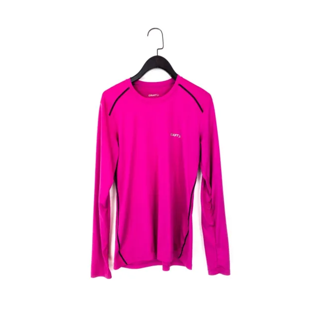 Craft Pro Hyvent Hot Pink Long Sleeve Base Layer Training Wind Top - Size L