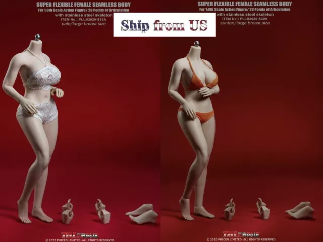 TBLeague PHICEN 1/6 scale Steel Skeleton FEMALE Seamless Figure Body U.S.A.