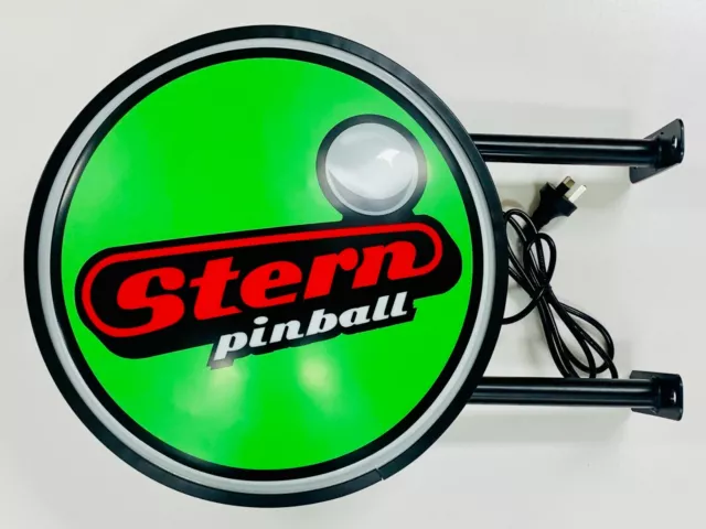 Stern Pinball Machine Bar Lighting Wall Sign Light LED Man Cave Fathers Day Gift