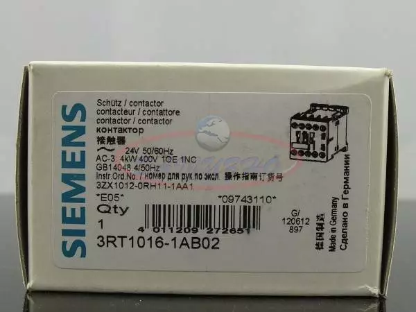 1PC Siemens 3RT1016-1AB02 AC24V Contactor New