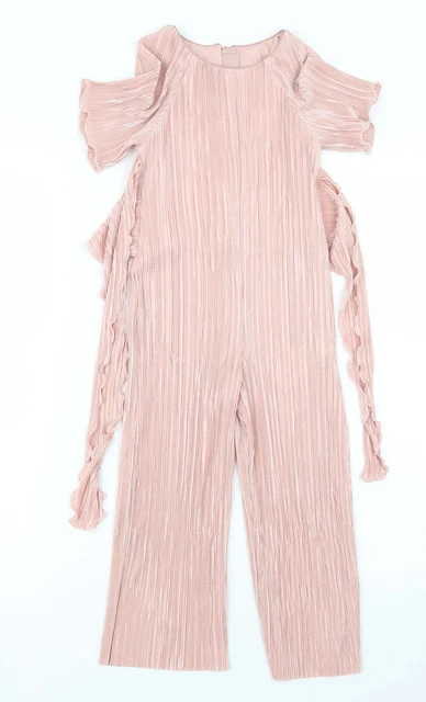 Ted Baker Girls Pink  Polyester Jumpsuit One-Piece Size 5 Years  Zip