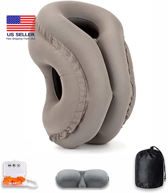 Inflatable Travel Pillow - Airplane Travel Pillow with Neck and Head Comfortably