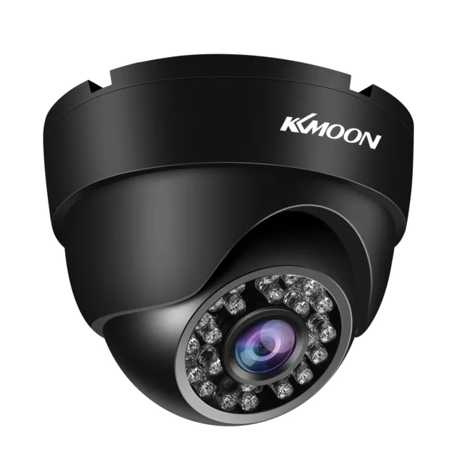 KKmoon 1080P 2MP Wasserdicht Dome CCTV Kamera 3.6mm Lens Nachtsicht Schwarz