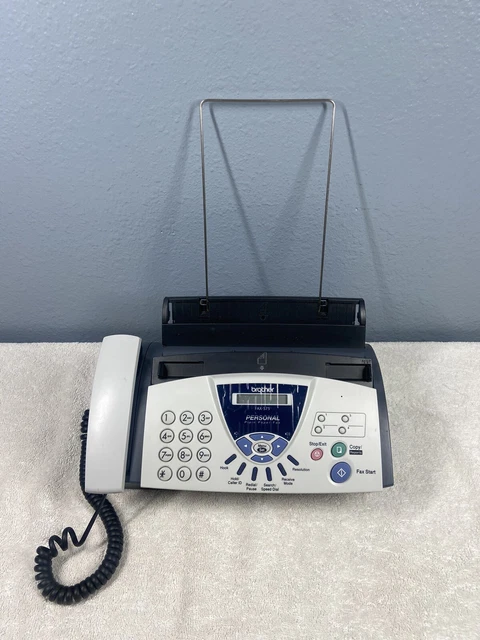 Brother FAX-575 Personal Plain Paper Fax Machine Works Great With Tray