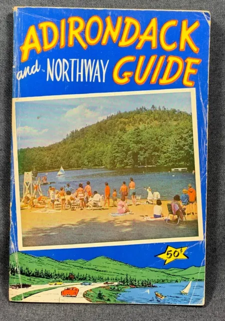 Vintage 1964 Adirondack and Northway Travel Guide Book NY Revised Vacation