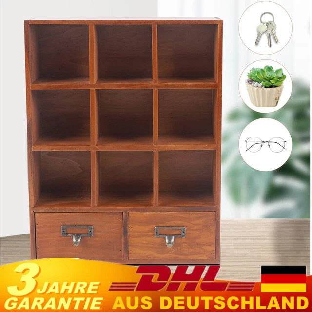 DREAMADE Bücherregal Mit 6 Würfelfächern – Treppenregal Aus MDF In Schwarz Für Wohnzimmer & Büro