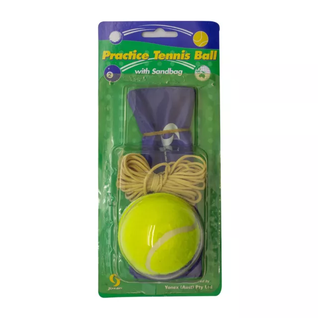 JOSAN Tennis Practice Trainning Aid Ball w/ 3.8m Elastic String and Sandbag Base