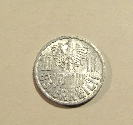 Austria 1963 10 Groschen Coin