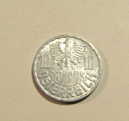 Austria 1963 10 Groschen Coin