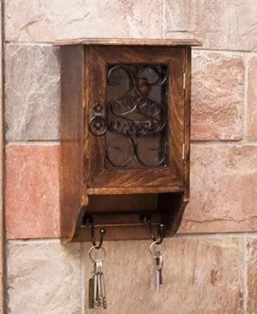 Caja de llaves de madera/llavero/llavero/colgador de pared/llave de madera