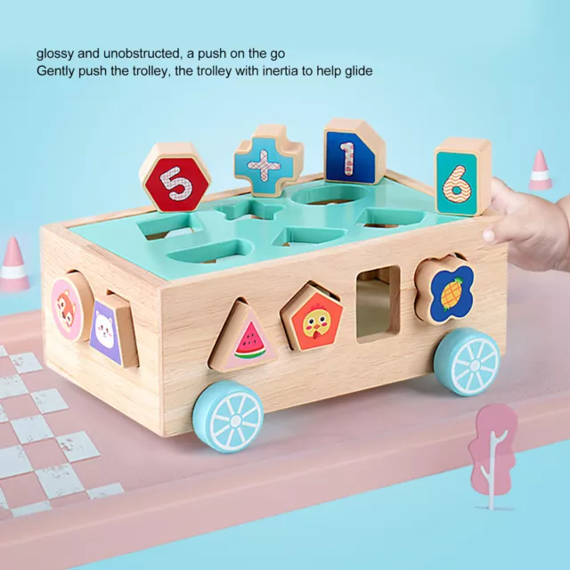 Shape Sorter For Toddlers Rubber Wood Heat Transfer Process Shape Sorter Car