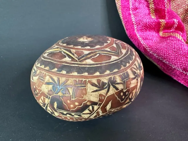Old South American Story Gourd …beautiful collection and display piece