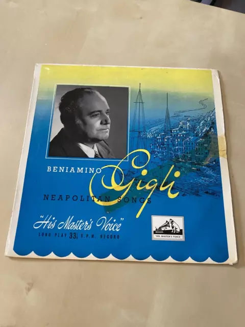 Beniamino Gigli Neapolitan Songs HMV BLP1034