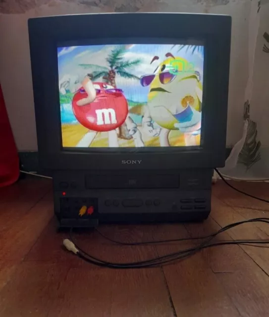 Rare Télévision Magnétoscope Sony Trinitron KV-14V6B Lire Descriptif Retrogaming