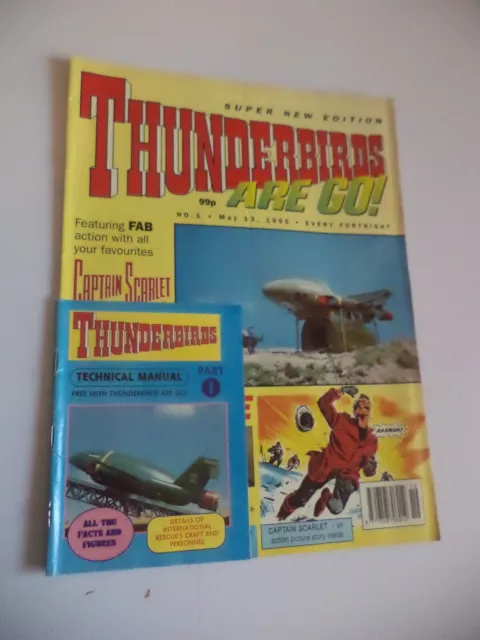 THUNDERBIRDS ARE GO! MAGAZINE NO 1 Comic  1995 OLD VINTAGE MAGAZINE