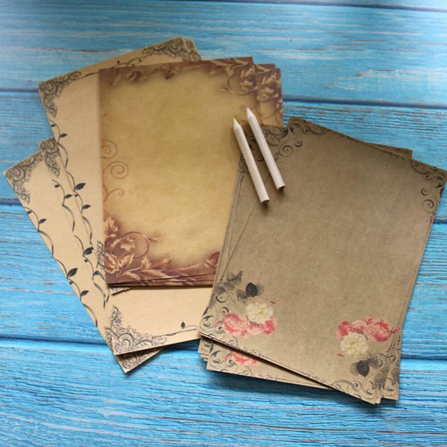 48 Sheets Briefpapier Vintage Geschenkidee Europäischer Stil
