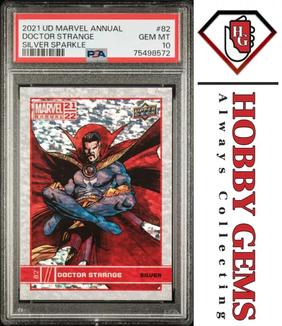 DOCTOR STRANGE PSA 10 2021-22 Upper Deck Marvel Annual Silver Sparkle #82