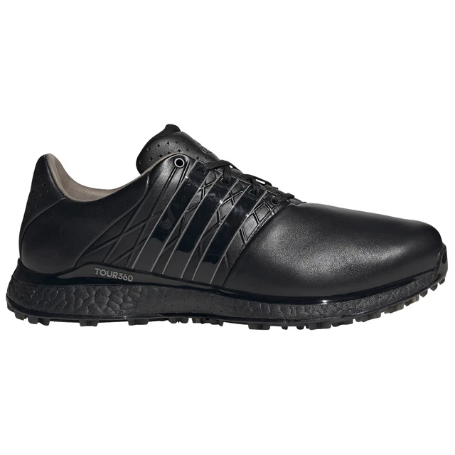 adidas Mens Tour360 XT-SL 2.0 Spikeless Waterproof Golf Shoes Black Leather