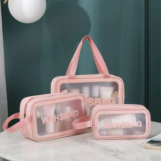 Portable Travel Storage Bag Toiletry Organize Waterproof PVC Cosmetic Bags Women