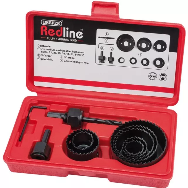 Draper Redline Holesaw Kit 11 Piece 68470