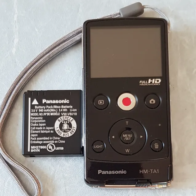 PANASONIC HM-TA1 Pocket Video Camera Camcorder. Full HD 1920x1080 + Battery