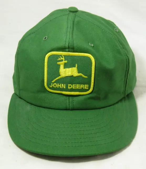 Vintage John Deere Patch Hat Green Louisville Snapback Adjustable Trucker Farm