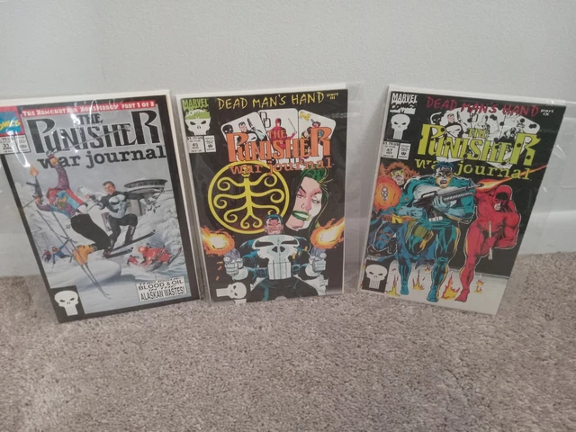 The Punisher War Journal lot of 3 issue #31, 45 and 47 Bagged and Boarded