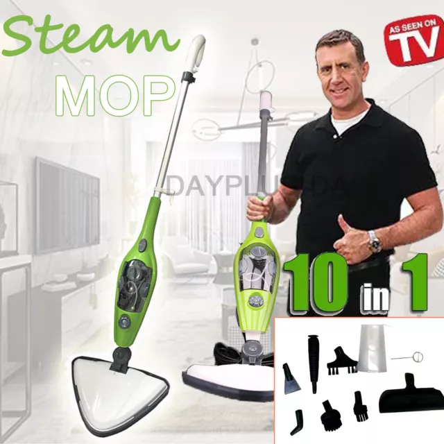 Electric Cleaner Floor Hot Steam Mop Carpet 1300W Power Washer Hand Steamer gift