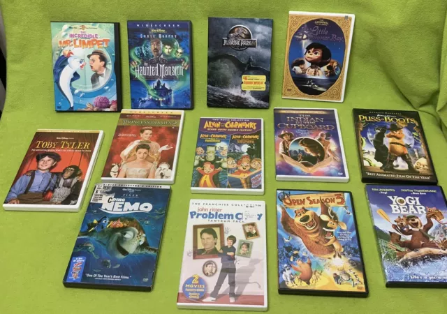 DVD LOT 13 Kids+Family Movies Disney+Universal+Sony+Warner+Dreamworks ...