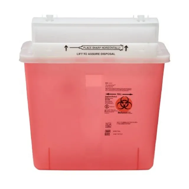 SharpSafety Sharps Container, Red, 5 Quart Part No. 8507SA - Case of 20 by