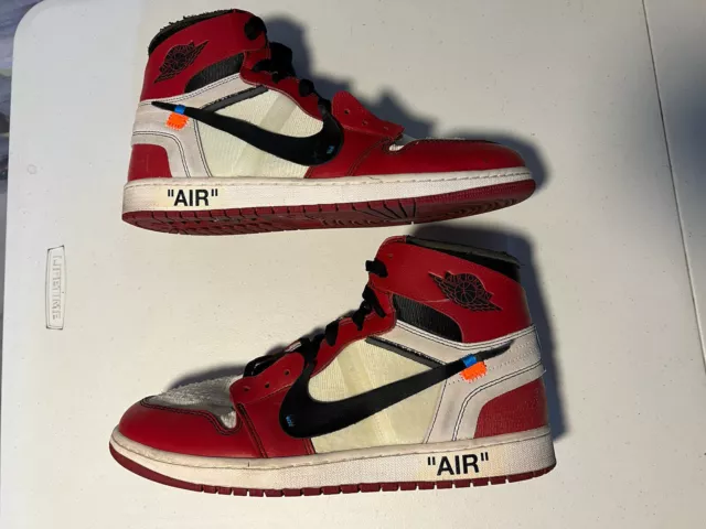 DS Nike x Off White Air Jordan 1 Chicago sz11 White/Red Virgil force AA3834  101