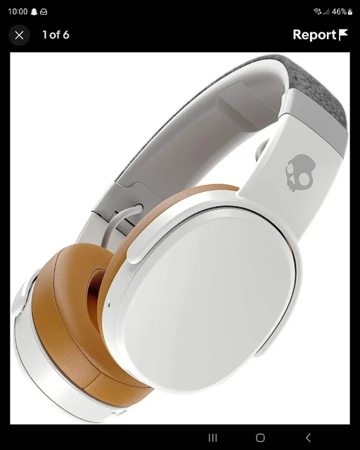 Skullcandy CRUSHER WIRELESS Over-Ear Headphones w/ Mic (Open Box)-GRAY/TAN