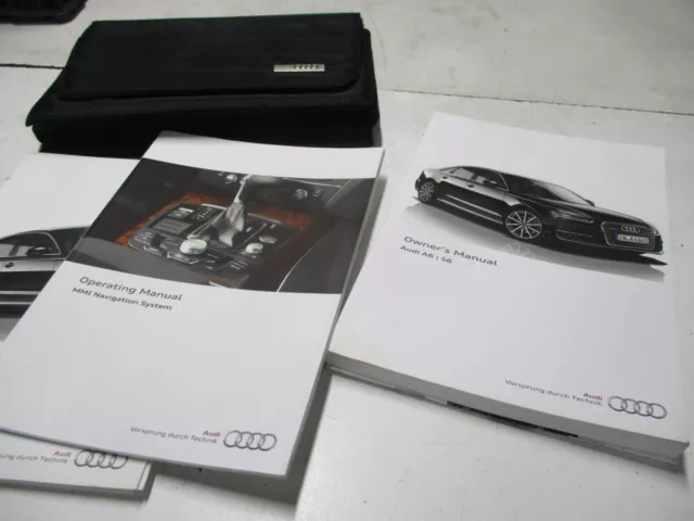 Audi A6 C7 Owner Manual Book Wallet Media Paper S Line Saloon 2.0 TDI 2016 ST31