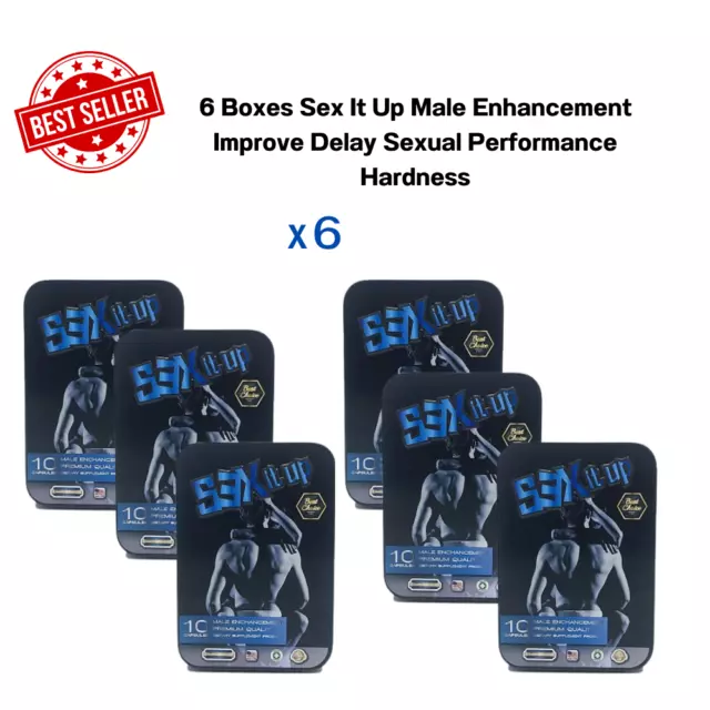 6 Boxes Sex It Up Male Enhancement Improve Delay Sexual Performance Hardness