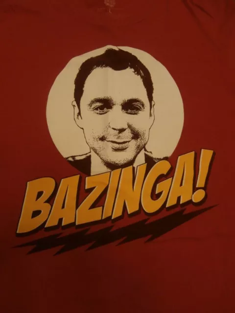 THE BIG BANG Theory Sheldon Cooper Bazinga T-Shirt Size Large $12.74 -  PicClick
