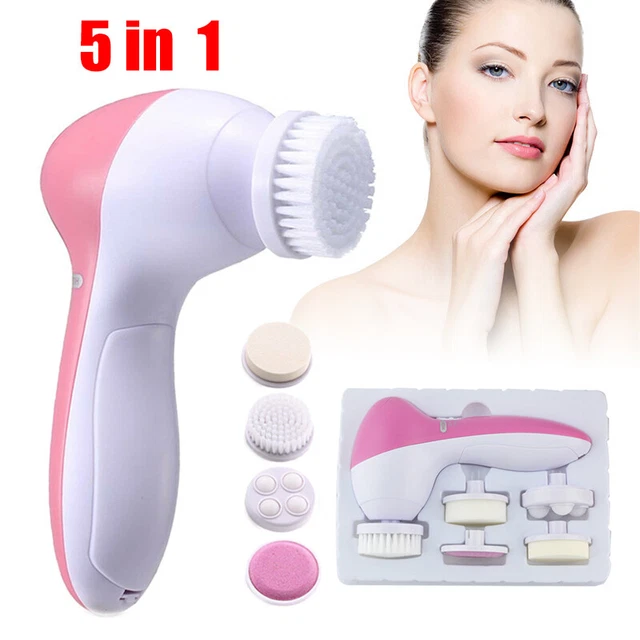 Cepillo de limpieza facial eléctrico 5 en 1 para masaje facial A