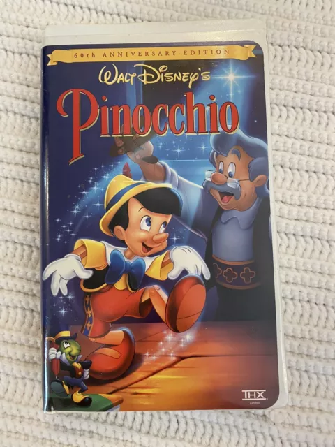 Walt Disney’s Pinocchio Movie VHS 60th Anniversary Edition THX
